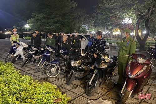 Tổ công tác 238 Công an Hà Tĩnh xử lý nhiều trường hợp vi phạm