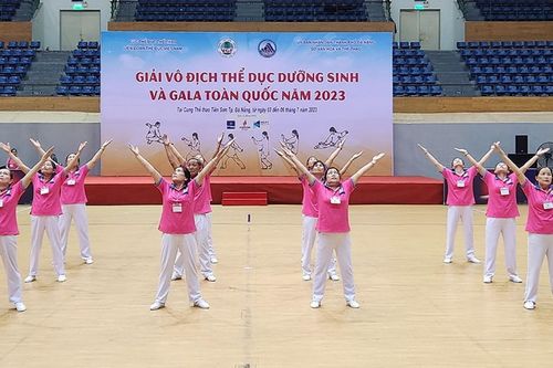 600 vận động viên dự giải vô địch thể dục dưỡng sinh và gala toàn quốc năm 2023