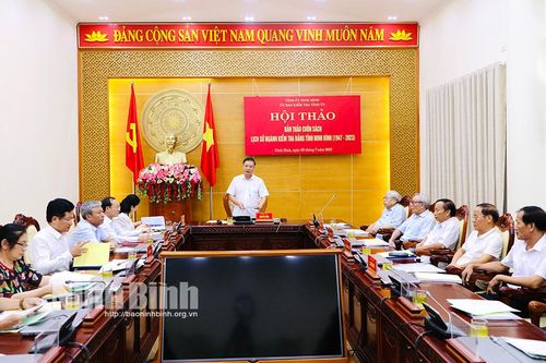Hội thảo bản thảo cuốn sách Lịch sử ngành Kiểm tra Đảng tỉnh Ninh Bình (1947-2023)