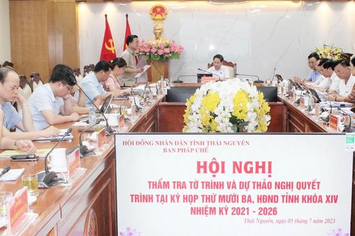 Thẩm tra các nội dung trình tại Kỳ họp thứ 13 của HĐND tỉnh