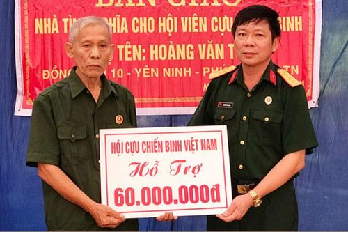 Vận động gần 1 tỷ đồng xóa nhà tạm cho cựu chiến binh nghèo