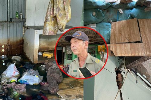 TP.HCM: Nhà bị sụt lún, dân sống bất an cạnh bờ kênh Thanh Đa