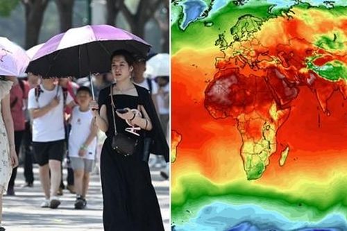 Hình ảnh người dân khắp thế giới trải qua ngày nóng nhất trong lịch sử