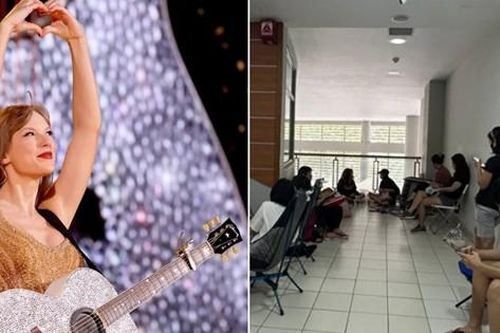 Fan Singapore kê ghế xếp hàng tại bưu điện trước 2 ngày để mua vé concert Taylor Swift