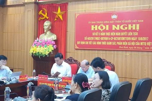 Hòa Bình: Phát huy hiệu quả trong công tác giám sát, phản biện xã hội