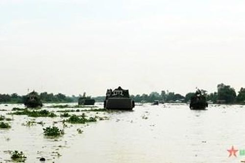 Lữ đoàn 962, Quân khu 9: Diễn tập vòng tổng hợp cho 2 tiểu đoàn tàu