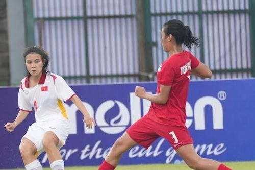 U19 nữ Việt Nam thắng tưng bừng Singapore ở giải Đông Nam Á