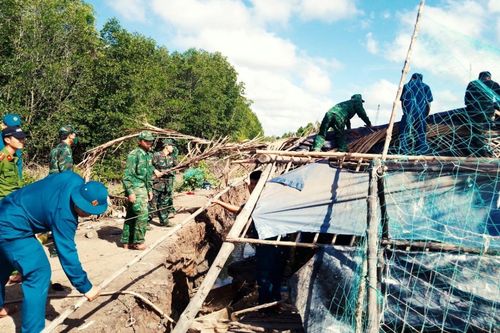 Cà Mau: Liên tiếp xảy ra sạt lở đất trên địa bàn huyện Ngọc Hiển