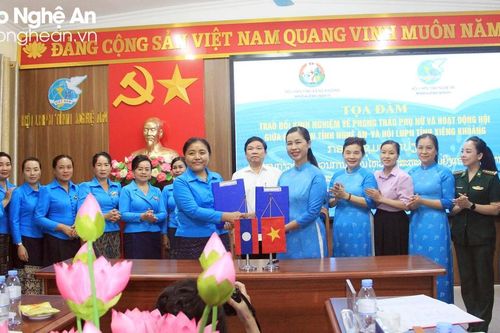 Nâng cao hiệu quả phối hợp giữa Hội Liên hiệp Phụ nữ Xiêng Khoảng - Nghệ An