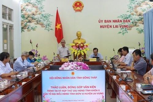 Thảo luận Tổ đại biểu Hội đồng nhân dân tỉnh đơn vị huyện Lai Vung