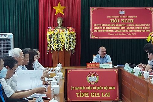 Sơ kết 5 năm thực hiện nghị quyết liên tịch về giám sát, phản biện xã hội
