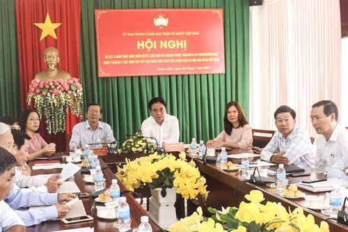 Tiếp tục nâng cao hiệu quả giám sát, phản biện xã hội