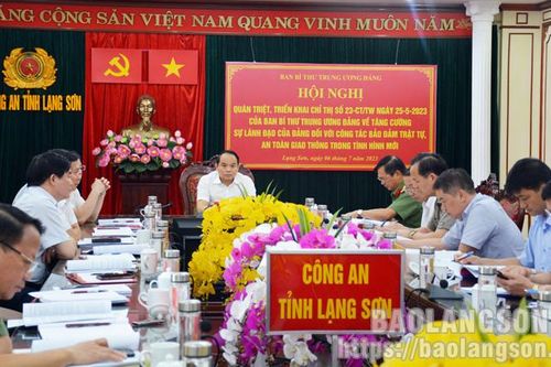 Quán triệt, triển khai chỉ thị của Ban Bí thư Trung ương Đảng về công tác đảm bảo trật tự, an toàn giao thông trong tình hình mới