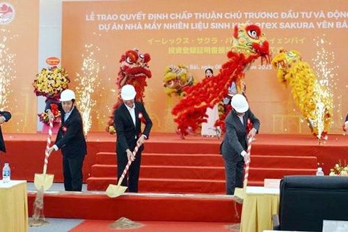 Lễ động thổ Dự án Nhà máy nhiên liệu sinh khối Erex Sakura Yên Bái