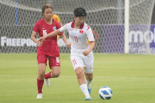 Đội tuyển nữ U19 Việt Nam thắng đậm U19 Singapore