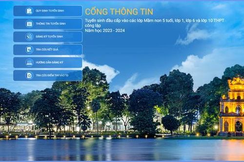 Hướng dẫn đăng ký tuyển sinh trực tuyến đầu cấp vào các trường Hà Nội năm học 2023-2024