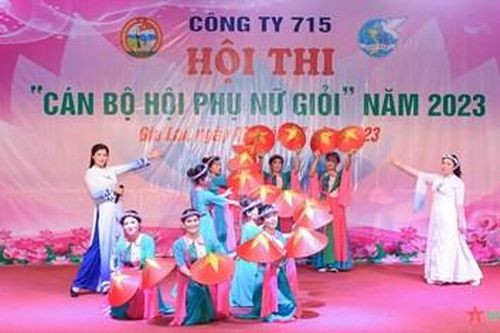 Công ty 715, Binh đoàn 15 tổ chức Hội thi 'Cán bộ hội phụ nữ giỏi năm 2023'