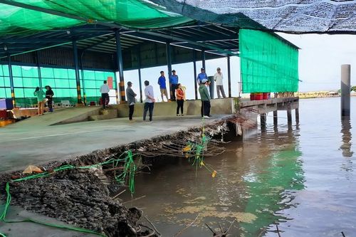 Sạt lở gây thiệt hại lớn ở Đông Hải (Bạc Liêu)