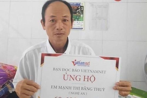 Bạn đọc tiếp tục ủng hộ 60 triệu đồng đến em Mạnh Thị Băng Thùy