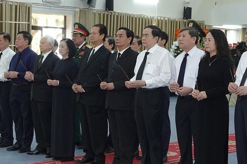 Lãnh đạo Đảng, Nhà nước viếng nguyên Trưởng ban Tổ chức Trung ương Lê Phước Thọ