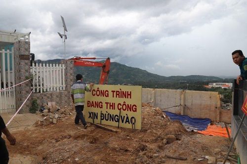 Lâm Đồng: Xử phạt 45 triệu đồng do xây bờ taluy không phép