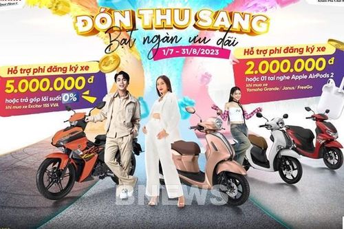 Yamaha Việt Nam khuyến mại loạt xe máy, cao nhất đến 5 triệu đồng