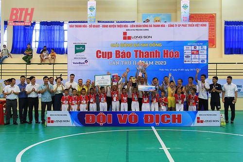 U8 Thạch Thành và U10 TP Thanh Hóa vô địch Giải Bóng đá Nhi đồng Cúp Báo Thanh Hóa lần thứ II - năm 2023