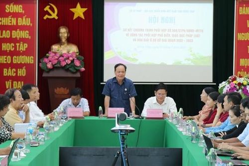 Sơ kết công tác phối hợp phổ biến, giáo dục pháp luật và hòa giải ở cơ sở
