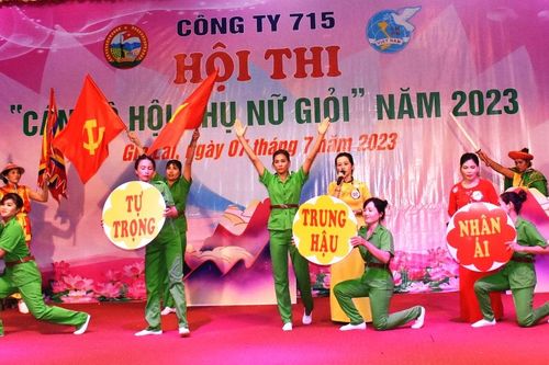 Công ty 715 Hội thi Cán bộ hội phụ nữ giỏi năm 2023
