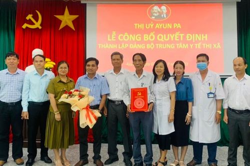 Thành lập Đảng bộ Trung tâm Y tế thị xã Ayun Pa