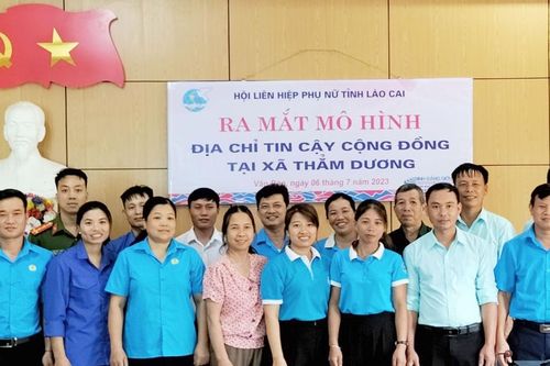 Ra mắt mô hình 'Địa chỉ tin cậy tại cộng đồng' xã Thẳm Dương