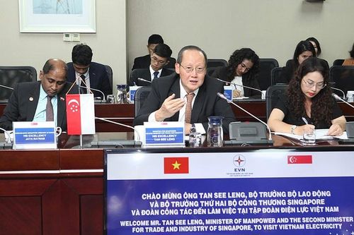 Singapore mong muốn hợp tác trong lĩnh vực năng lượng với EVN