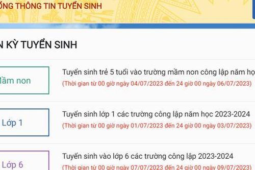 Hôm nay (7/7), Hà Nội bắt đầu đăng ký tuyển sinh trực tuyến vào lớp 6 các trường công lập