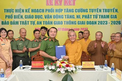 Đắk Nông: Vận động Tăng, Ni, Phật tử tham gia bảo đảm trật tự, ATGT trên địa bàn