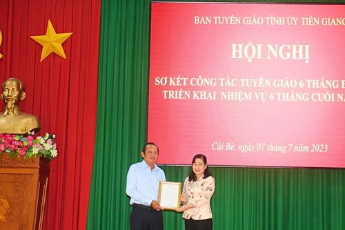 Công tác tuyên giáo tỉnh Tiền Giang đạt nhiều kết quả tích cực
