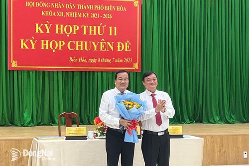 Đồng chí Nguyễn Duy Tân được bầu giữ chức Phó chủ tịch UBND TP. Biên Hòa