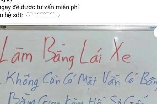 Cảnh báo về thông tin quảng cáo mua bán giấy phép lái xe