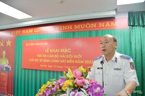 Bộ tư lệnh Cảnh sát biển khai mạc Hội thi cán bộ hải đội giỏi cấp Bộ tư lệnh năm 2023