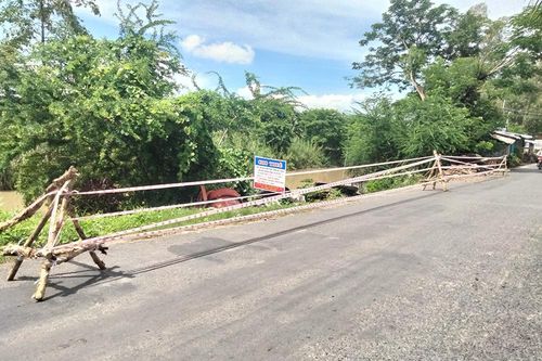 Tiếp tục sụp, lún bờ Bắc kênh Mới