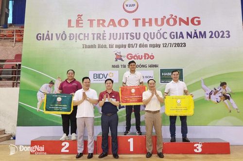 Giải vô địch jujitsu trẻ quốc gia 2023: Đồng Nai xếp nhất nhóm tuổi U.16