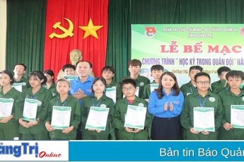 Bế mạc chương trình 'Học kỳ trong quân đội' năm 2023