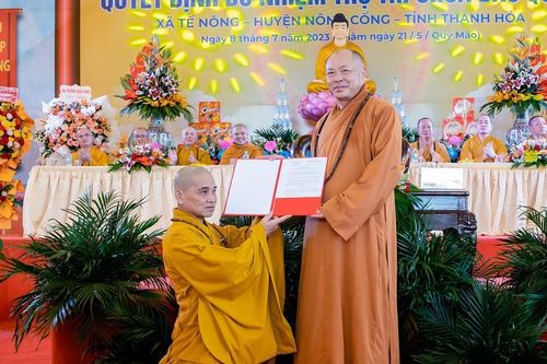 Thanh Hóa: Lễ công bố quyết định bổ nhiệm trụ trì chùa Bảo Quốc (H.Nông Cống)