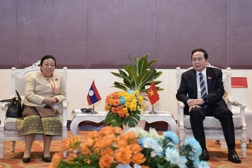 Phó Chủ tịch Thường trực Quốc hội Trần Thanh Mẫn tiếp Phó Chủ tịch Quốc hội Lào