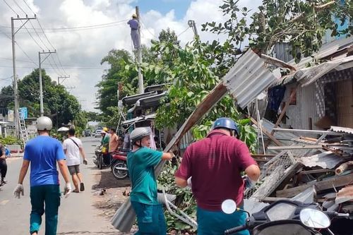 An Giang: Mưa giông tốc mái nhiều nhà dân, thiệt hại hàng trăm triệu đồng