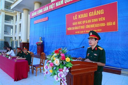 Khai giảng khóa 48, môn học giáo dục Quốc phòng và An ninh