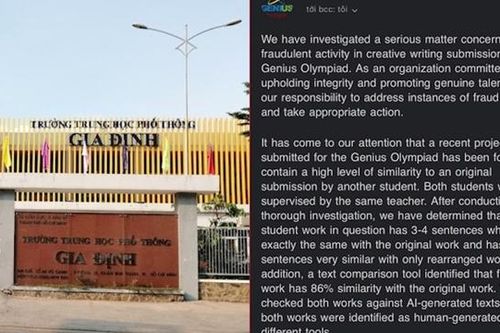 Vụ 'ăn cắp' bài thi Genius Olympiad: Sở GD&ĐT TP Hồ Chí Minh lên tiếng
