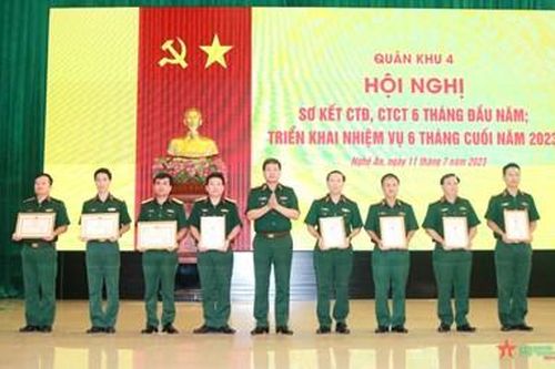 Quân khu 4: Tập trung nâng cao chất lượng hoạt động công tác Đảng, công tác chính trị