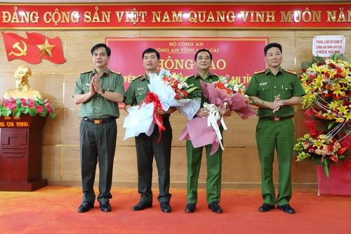 Công an Lào Cai công bố quyết định điều động, bổ nhiệm cán bộ