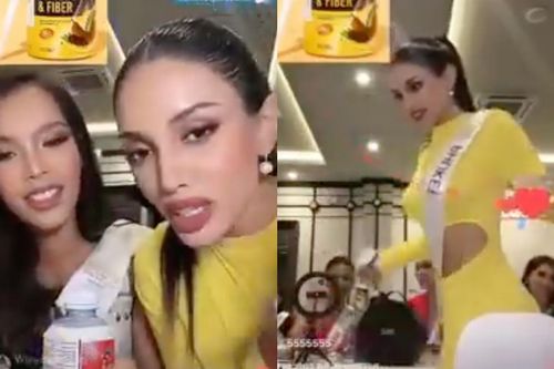 Thí sinh Miss Universe Thailand livestream bán hàng, 'chợ' khác gì Miss Grand?