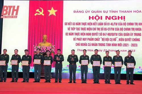 Những điển hình học tập và làm theo lời Bác trong lực lượng vũ trang tỉnh Thanh Hóa